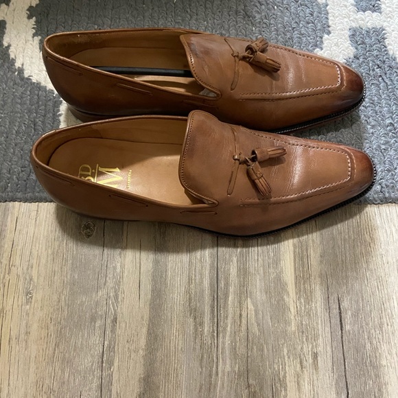 LIKE NEW‼️3DM LEATHER TAN TASSEL LOAFER SZ:13-13.5 - Picture 9 of 16